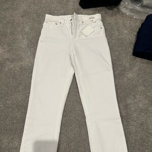 J Crew toothpick high rise Jean 10inch NWT white
